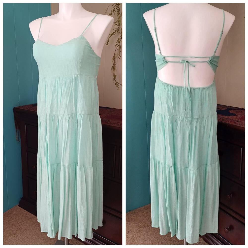 Hyfve Adjustable Straps 3-Tiered Skirt Summer Dress M